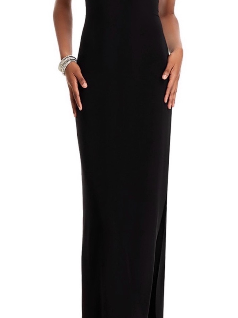 Norma Kamali Black Backless Maxi Dress